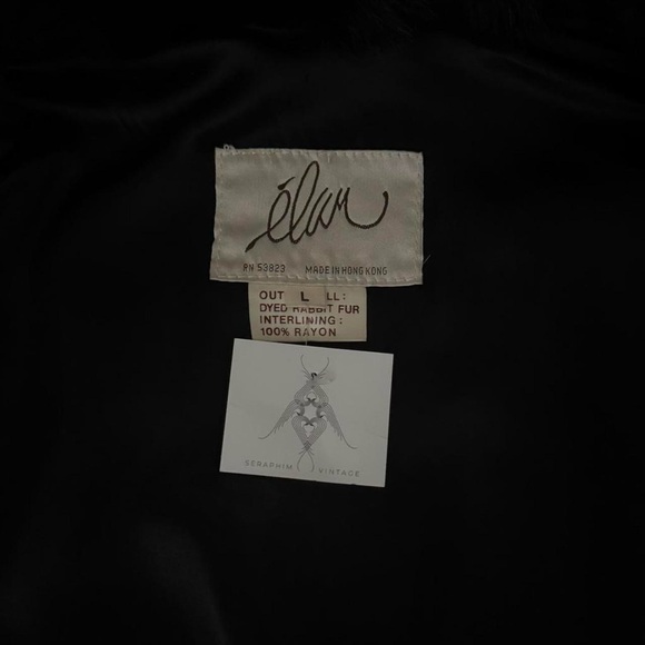 Luxurious Back Rabbit Coat - Picture 6 of 8